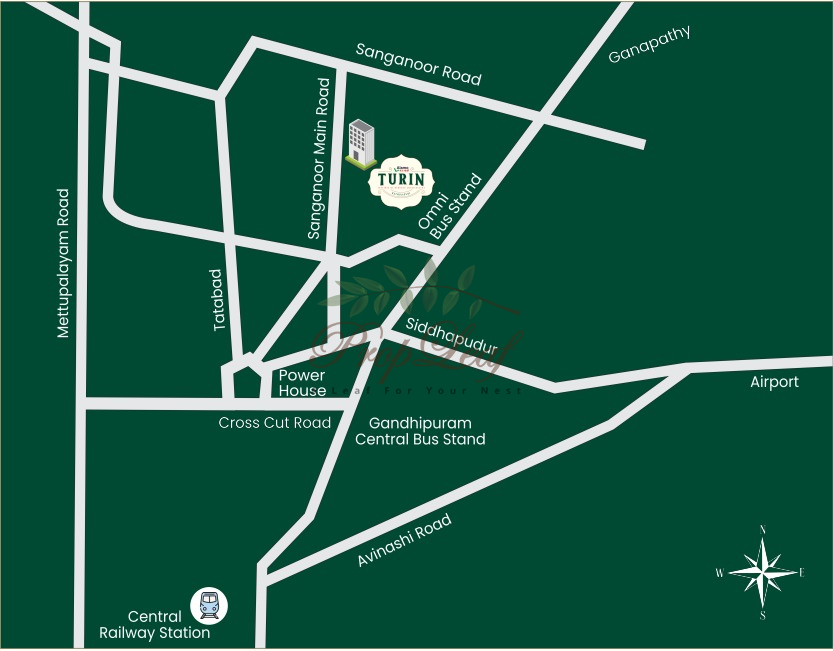 Xs Real Turin Location Map